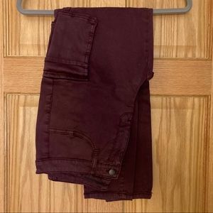Target Mossimo Deep Red Pants Jeggings 8/29